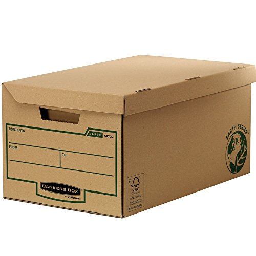 Bankers Box 4470809 Archivbox Kubus mit Klappdeckel, 10er Pack von BANKERS BOX