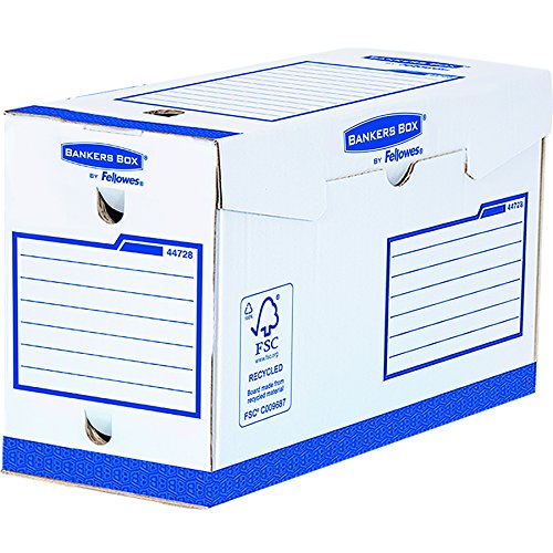 Bankers Box 4472802 Heavy Duty Archivschachtel, 100% recycelt, 20-er Pack, 150 mm von BANKERS BOX