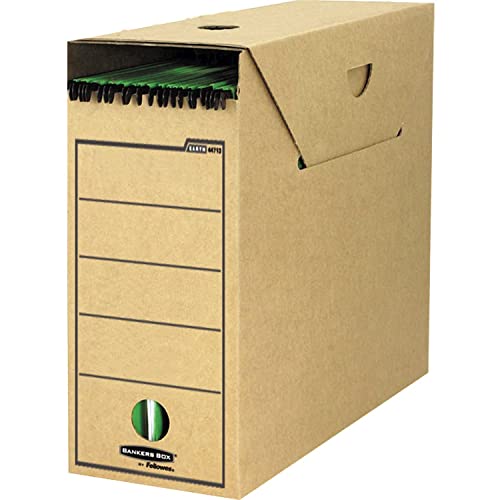 BANKERS BOX Archivschachtel für Hängemappen - 100% recycelte Wellpappe, 100% recycelbar - besonders stabiler Heavy Duty Karton - Farbe: braun - Inhalt: 10 Stück von BANKERS BOX