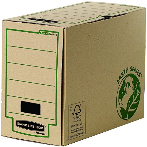 Bankers Box Earth Series Folio Archivschachtel (150mm, 100% recycled) 20 Stück braun von BANKERS BOX