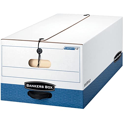 Bankers Box Liberty 00012 Aufbewahrungsboxen, robust, mit Schnur und Knopf, legal, 12 Stück von BANKERS BOX