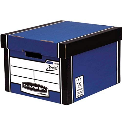 Bankers Box Premium Standard Archivbox (Presto System) 10 Stück blau von Fellowes