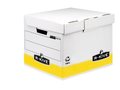 Bankers Box R-Kive Prima Klappdeckelbox Kubus gelb/weiß von BANKERS BOX
