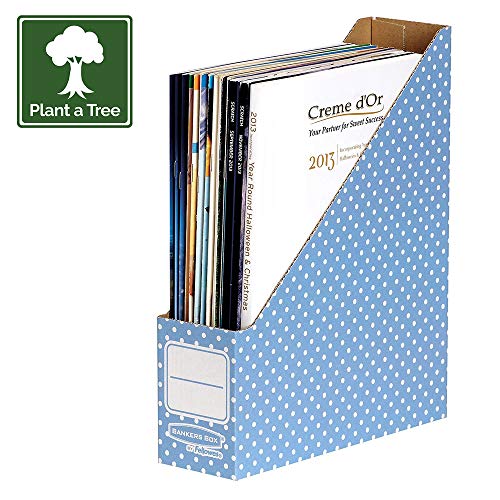 Bankers Box Stehsammler A4, Style Serie, aus 100% recyceltem Karton, mit Griffloch, Farbe: grün/weiß, Pack mit 10 Stück von Fellowes