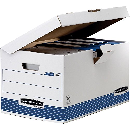 Fellowes 1141501 BANKERS BOX Klappdeckelbox Container Maxi weiß/blau Fellowes 1141501 BANKERS BOX Klappdeckelbox Container Maxi weiß/blau von BANKERS BOX