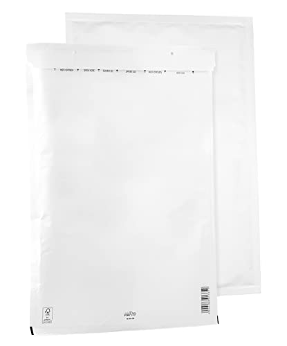 10 Luftpolsterumschläge Polsterumschlag Versandtaschen Bantex K20 (370 x 480 mm) 20/K, Weiß, mit Selbstklebeverschluss von Bantex