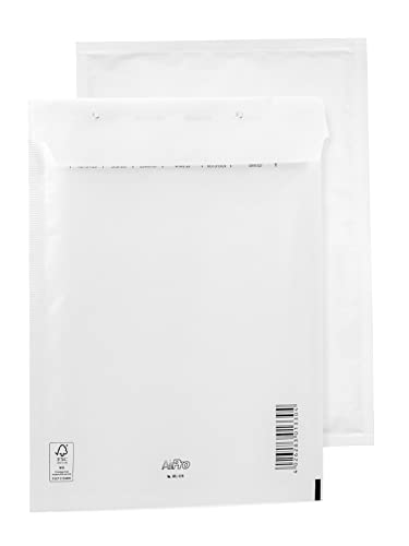 100 Luftpolsterumschläge Polsterumschlag Versandtaschen Bantex E5 (240 x 275 mm) 15/E, Weiß, mit Selbstklebeverschluss von Bantex