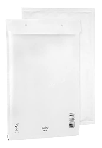 100 Luftpolsterumschläge Polsterumschlag Versandtaschen Bantex G7 (250 x 350 mm) 17/G, Weiß, mit Selbstklebeverschluss von Bantex