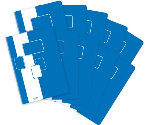 Bantex Heft A5, kariert, 60g/m², 60 Blatt, mit rand, 10 Stück, Blue, 400116554 von Bantex