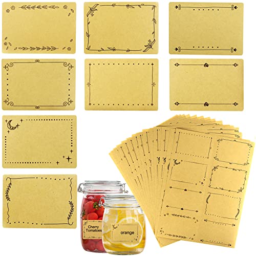 Etiketten Selbstklebend Etiketten zum Beschriften Kraftpapier Aufkleber 120x Marmeladen Etiketten Rechteck Namensetiketten Handmade Sticker Beschreibbar Deko für Schule Hochzeit Etiketten Selbstklebend Etiketten zum Beschriften Kraftpapier Aufkleber 120x Marmeladen Etiketten Rechteck Namensetiketten Handmade Sticker Beschreibbar Deko für Schule Hochzeit von BANTI