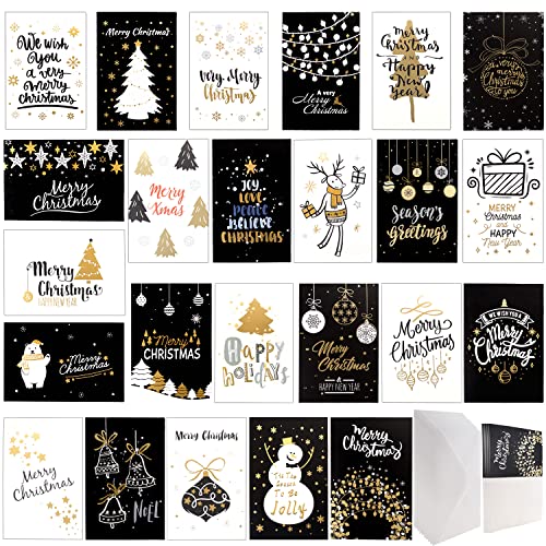Weihnachtskarten mit Umschlägen Set Doppelkarten Klappkarten Grußkarten Blanko mit Briefumschlag Frohe Weihnachten Karte Postkarte Weihnachtspostkarten Christmas Card 24 Stück Weihnachtskarten mit Umschlägen Set Doppelkarten Klappkarten Grußkarten Blanko mit Briefumschlag Frohe Weihnachten Karte Postkarte Weihnachtspostkarten Christmas Card 24 Stück von BANTI