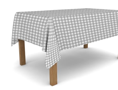 Banzaii Tischdecke aus Wachstuch, schmutzabweisend, Sonnen- und wetterfest, leicht auf die gewünschte Größe zuzuschneiden - Kariert Hellgrau 140 x 200 cm Banzaii Tischdecke aus Wachstuch, schmutzabweisend, Sonnen- und wetterfest, leicht auf die gewünschte Größe zuzuschneiden - Kariert Hellgrau 140 x 200 cm von BANZAII TEXTILE INNOVATOR ONLINE