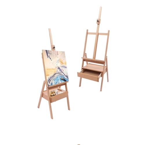 BAOCHA198cm Atelierstaffelei Staffelei Holz H-Form Staffelei Koffer mit Ablage und Schublade,Feldstaffelei Verstellbar Höhe, Easel for Artist Kofferstaffelei Faltbar für Gemälde&Portraits Leinwand BAOCHA198cm Atelierstaffelei Staffelei Holz H-Form Staffelei Koffer mit Ablage und Schublade,Feldstaffelei Verstellbar Höhe, Easel for Artist Kofferstaffelei Faltbar für Gemälde&Portraits Leinwand von BAOCHADA