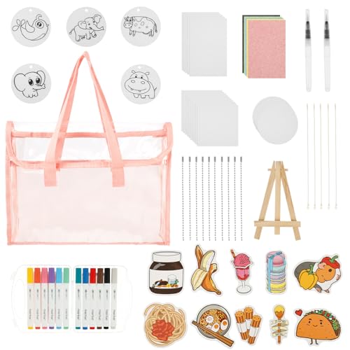 BAODBF Magic Puffy Paint - DIY Foam Texture Painting Paper,Schaum Textur Malset für Kinder,3D Schaumstoff Malset mit 12 Farbmarker und Mini-Staffelei,Magic Puffy Paint Set für Schaumtextur Malerei BAODBF Magic Puffy Paint - DIY Foam Texture Painting Paper,Schaum Textur Malset für Kinder,3D Schaumstoff Malset mit 12 Farbmarker und Mini-Staffelei,Magic Puffy Paint Set für Schaumtextur Malerei von BAODBF