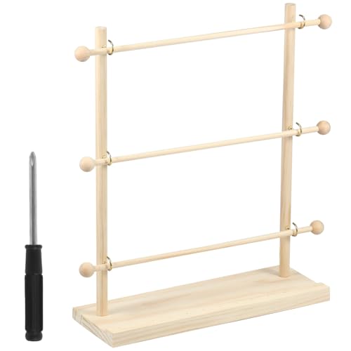 BAODBF Nähgarn Spulenhalter,Holz Fadenhalter,Garnhalter 38×11.5×40.5cm,Garnrollenhalter,Nähgarn Aufbewahrung für Wollknäuel,Bänder,Schals BAODBF Nähgarn Spulenhalter,Holz Fadenhalter,Garnhalter 38×11.5×40.5cm,Garnrollenhalter,Nähgarn Aufbewahrung für Wollknäuel,Bänder,Schals von BAODBF