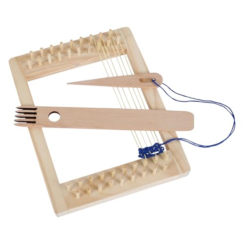 BAODBF Webrahmen Kinder,Schulwebrahmen 15×20cm,Webstuhl aus Holz,Webrahmen für Anfänger BAODBF Webrahmen Kinder,Schulwebrahmen 15×20cm,Webstuhl aus Holz,Webrahmen für Anfänger von BAODBF