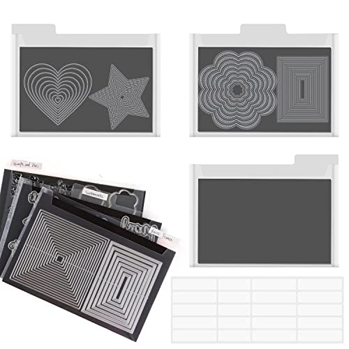 44 Stück/Set, 12 Gummi-Magnetblätter, Dicke 0.8 mm, doppelseitige Magnetblätter, 12 transparente Stempel-Aufbewahrungstaschen, Stanzformen, Organizer für die Aufbewahrung von Karten 44 Stück/Set, 12 Gummi-Magnetblätter, Dicke 0.8 mm, doppelseitige Magnetblätter, 12 transparente Stempel-Aufbewahrungstaschen, Stanzformen, Organizer für die Aufbewahrung von Karten von BAOFALI