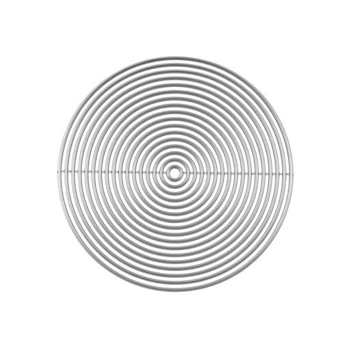 BAOFALI 17-teiliges Kreisschablonen-Set für Papierbastelarbeiten, Kunst, Metall-Stanzformen, DIY, Scrapbooking, Prägeschablonen, Kartenherstellung, Album, Stanzformen, Bastelarbeiten, Papier, von BAOFALI