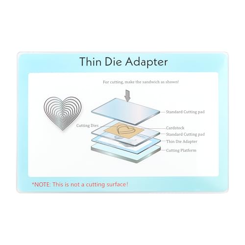 BAOFALI Dünner Stanz-Adapter für Stanzmaschine; PC-Kunststoff-Standard-Adapter-Pad für dünne Oblaten-Stanzformen, erhöht die Schneidfähigkeit, Scrapbooking, Stanzplattenadapter, 22,8 x 15,4 cm BAOFALI Dünner Stanz-Adapter für Stanzmaschine; PC-Kunststoff-Standard-Adapter-Pad für dünne Oblaten-Stanzformen, erhöht die Schneidfähigkeit, Scrapbooking, Stanzplattenadapter, 22,8 x 15,4 cm von BAOFALI