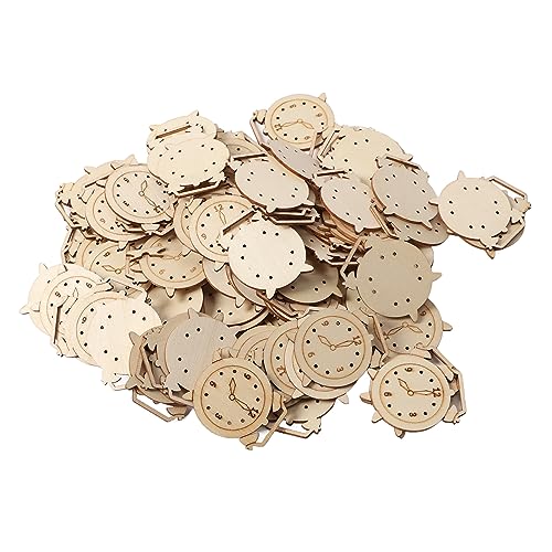 100pcs Wecker Form Holzstücke DIY Spaß für Handwerk. Hergestellt aus Premiumholz, Individuell mit Farbe, Bändern, Spitze, Perlen und mehr. Mehrzweck für Gemälde, Tischnummern 100pcs Wecker Form Holzstücke DIY Spaß für Handwerk. Hergestellt aus Premiumholz, Individuell mit Farbe, Bändern, Spitze, Perlen und mehr. Mehrzweck für Gemälde, Tischnummern von BAOFUYA
