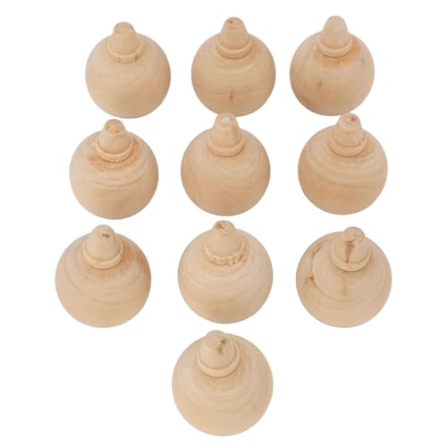 10pcs DIY Hölzerne Weihnachtsverzierung Zum Malen, Runde Holzkugeln Unfertige Handwerksholzkugeln Kleine Holzkugeln Rund Holzkugeln für DIY -Handwerkszubehör von BAOFUYA