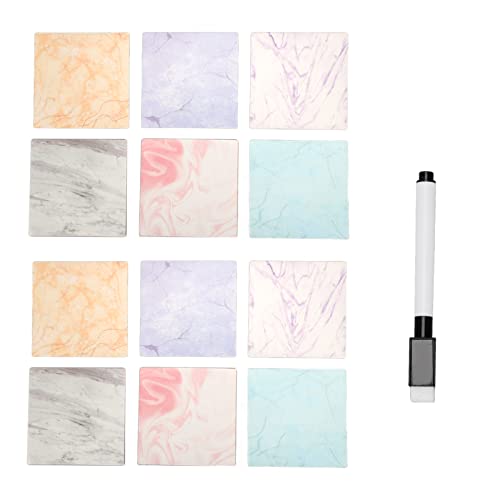 BAOFUYA 12 Waschbare, Trocken Abwischbare Etiketten, Wiederverwendbar und Abnehmbar, Trocken Abwischbare Post It Notizen Aufkleber für Wand, Kühlschrank, Spiegel, Schreibtisch BAOFUYA 12 Waschbare, Trocken Abwischbare Etiketten, Wiederverwendbar und Abnehmbar, Trocken Abwischbare Post It Notizen Aufkleber für Wand, Kühlschrank, Spiegel, Schreibtisch von BAOFUYA