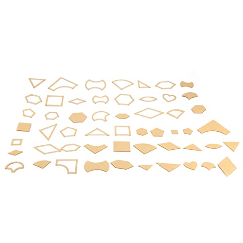 54 PCs Klares Acrylmuster Schablonenvorlagen -Set für Lederhandwerksquilt -Nähwerkzeug mit Verschiedenen Acrylmustern, Funktionalen und Praktischen Werkzeugen 54 PCs Klares Acrylmuster Schablonenvorlagen -Set für Lederhandwerksquilt -Nähwerkzeug mit Verschiedenen Acrylmustern, Funktionalen und Praktischen Werkzeugen von BAOFUYA
