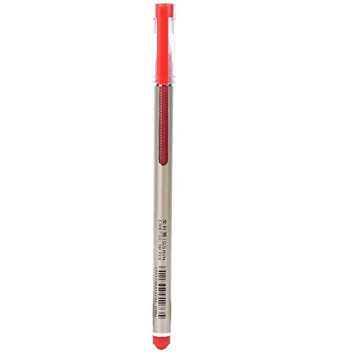 BAOFUYA 0,5 -mm -Gel -Stift -Set, Nachfüllschild mit Großer Kapazitäts -Nachfüllschild Stiftstiftungsbüro -Vorräte, Leichte Tinte, Komfortabler Griff, Ideal für Schule, Büro, Tägliches (Rot) von BAOFUYA