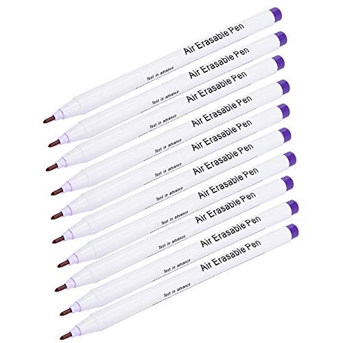 BAOFUYA 10pcs Air Errasable Stifte Langlebiger Marker, für DIY, Kreuzstich, Schuhmacher und Mehr von BAOFUYA