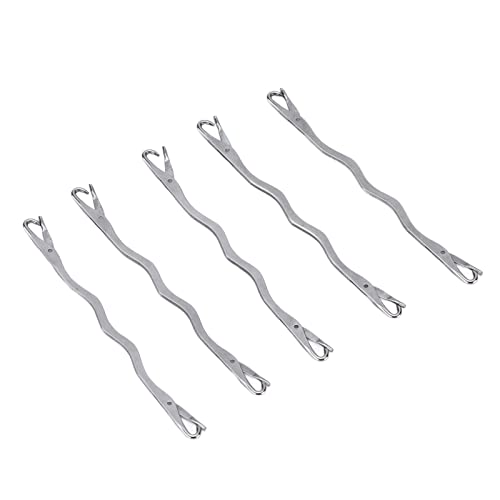 BAOFUYA 5 X Doppelseitige Strickmaschinen-Reparaturnadeln aus Edelstahl Zum Nähen und Stricken von Strickwerkzeugen für die Reparatur oder Den Austausch von Teilen von BAOFUYA