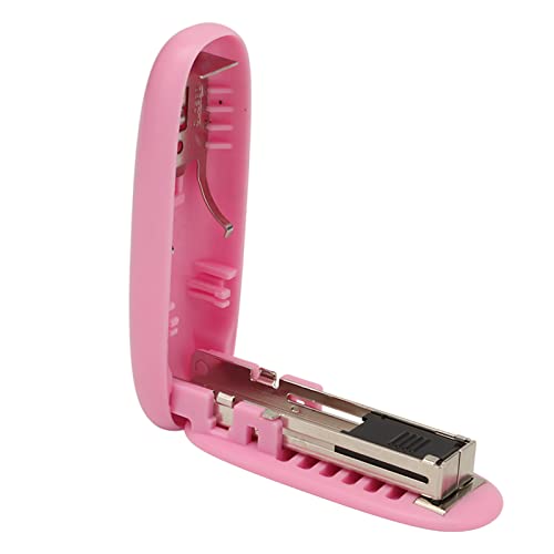 BAOFUYA Mini Hefter Leichtes Tragbares Save Labour Hefter für Büro -Heimschule Abssize (PINK) von BAOFUYA