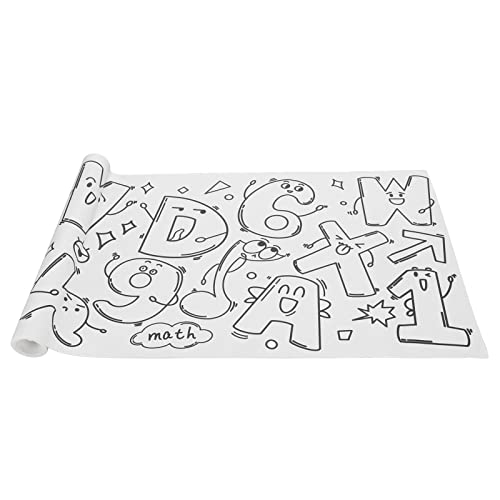 BAOFUYA Zeichnung für Roll und Texte Thema Safe Malvorlagenpapierrolle für Bildungshandwerk, für Anwendbar, 3,3yd Lang 11,8 Zoll Breit von BAOFUYA