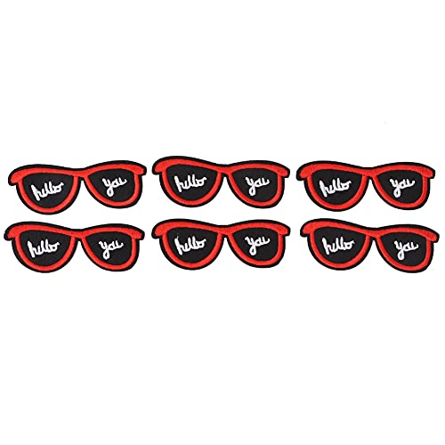 Gestickter Patch -Nähaufkleber, 6pcs/Set -Stoffabzeichen, DIY Schmuckstücke Spezialform Design, Schmücken Ihre Kleidung, Hüte, Taschen, Jacken, Hemden mit Bunte Dekoration für, (#6) von BAOFUYA