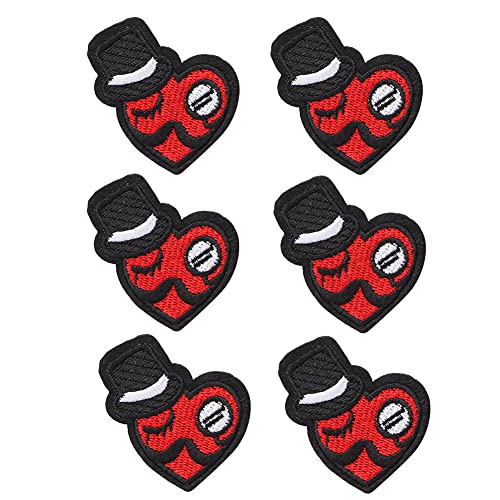 Gestickter Patch -Nähaufkleber, 6pcs/Set -Stoffabzeichen, DIY Schmuckstücke Spezialform Design, Schmücken Ihre Kleidung, Hüte, Taschen, Jacken, Hemden mit Bunte Dekoration für, (#7) von BAOFUYA