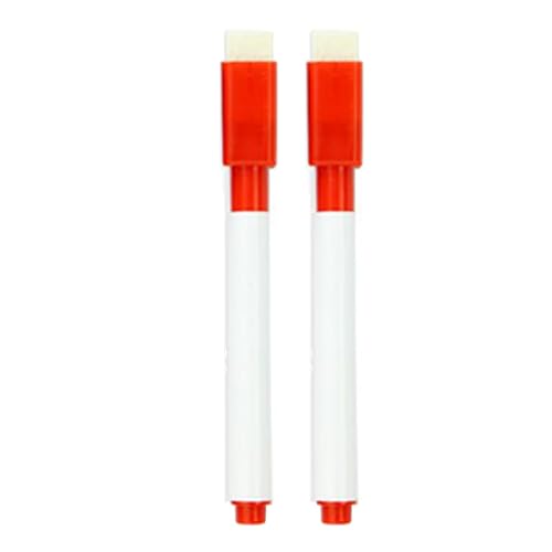 Magnet Fine Tipp Whiteboard-Marker, Trockenerase-Marker mit Radiergummi, Kreativitätsverbesserung, Geruchlos, Sauberer Erlebnis, Eingebauter Radiergummi, für Erwachsene, Vielseitiger Gebrauch, (Rot) Magnet Fine Tipp Whiteboard-Marker, Trockenerase-Marker mit Radiergummi, Kreativitätsverbesserung, Geruchlos, Sauberer Erlebnis, Eingebauter Radiergummi, für Erwachsene, Vielseitiger Gebrauch, (Rot) von BAOFUYA
