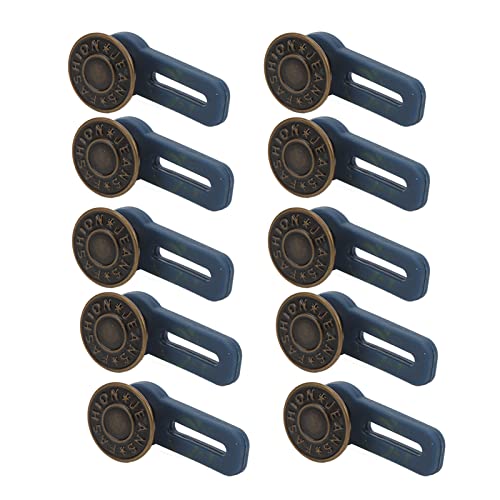 Metallknopf, Einstellbare Flexible Kleine Kompakte, Taste mit Elastizität für Einfache Installation ohne Nähen, 10 -pcs Metallknöpfe für Kleidung, Hosenschwelze, Kragen, Metallknopf, Einstellbare Flexible Kleine Kompakte, Taste mit Elastizität für Einfache Installation ohne Nähen, 10 -pcs Metallknöpfe für Kleidung, Hosenschwelze, Kragen, von BAOFUYA