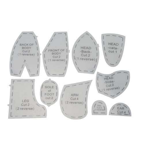 Mühelose Quiltfahrung mit Vorlagenlineal -Set, Sentimentale Andenken, Präzise und Professionelle, Vielseitige Verwendung, Premium -Acrylmaterial für Verschiedene Nähen und (12 Zoll) von BAOFUYA