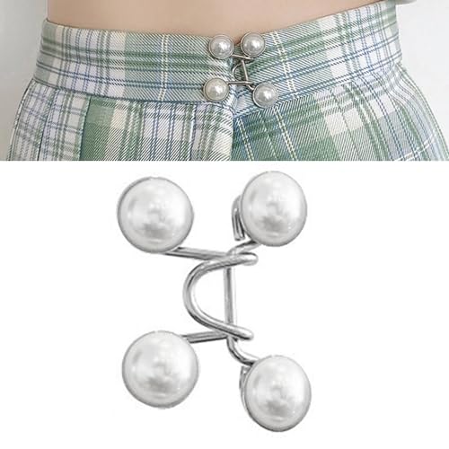 Pant Taille Straffheit Knöpfe, Einstellbare Wiederverwendbare Abnehmbare Taillenknopfstifte für Frauen, Legierte Elegante Brosche, Bestehend aus Starker und Rostresistenter Legierung, Nachdenkliches von BAOFUYA