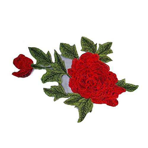 Rose Patch, Wunderschöner Rosenstil, Süßes Design, Lebendige Farben, Weicher Polyester -Stoff, Multi -Purpose Patch für Kleidung, Taschen, Schuhe, Endlose Designmöglichkeiten mit Exquisiten Zeiten Rose Patch, Wunderschöner Rosenstil, Süßes Design, Lebendige Farben, Weicher Polyester -Stoff, Multi -Purpose Patch für Kleidung, Taschen, Schuhe, Endlose Designmöglichkeiten mit Exquisiten Zeiten von BAOFUYA