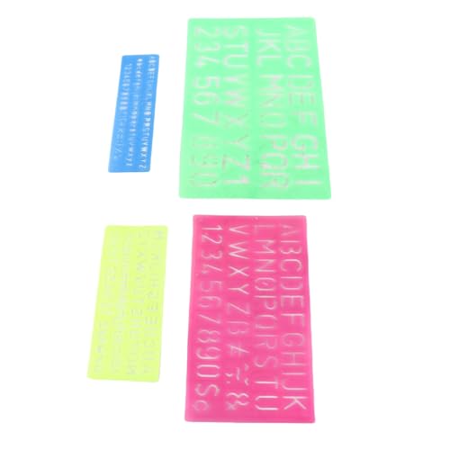 Schablone Set mit Briefschablonen, Wiederverwendbare und Flexible Zeichenvorlagen für Handwerk, Zeichen und DIY -Projekte, Ideal für die Frühe Bildung Künstlerische Ausdruck Schablone Set mit Briefschablonen, Wiederverwendbare und Flexible Zeichenvorlagen für Handwerk, Zeichen und DIY -Projekte, Ideal für die Frühe Bildung Künstlerische Ausdruck von BAOFUYA