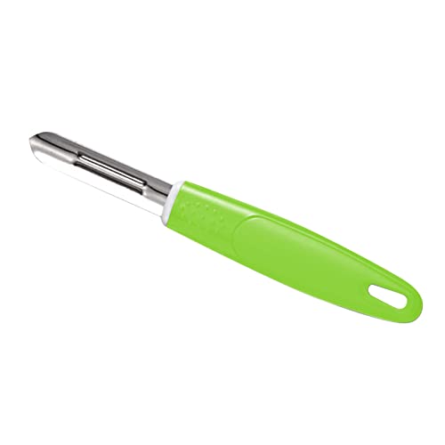 Schäbig Gerade, Schneidesklinge, Hängende Lochdesign, Tragbar und Kompakt, mit Minimalistischem Design und PP Edelstahlmaterial für Kartoffel, Äpfel, Karotten, Gurke (GREEN) von BAOFUYA