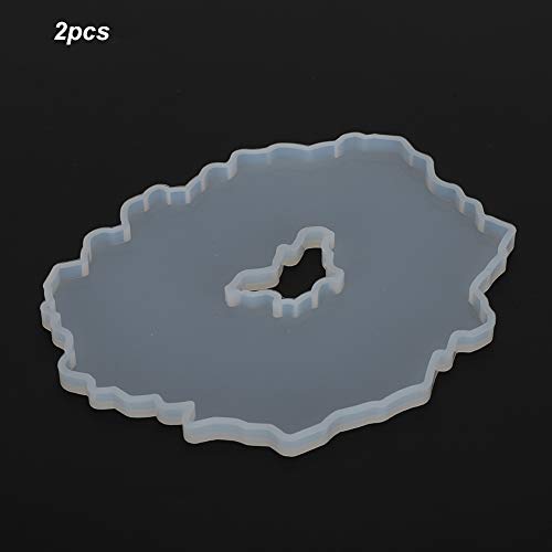 Silikonform -Kit für Handwerk, Unibody -Formen, Einfache Deparieren und Reinigung, Haltbares Material, 4 Formen, Silizium Untersetzer, Breite Anwendungen, mit Unregelmäßigem Silikon (Form 1) von BAOFUYA