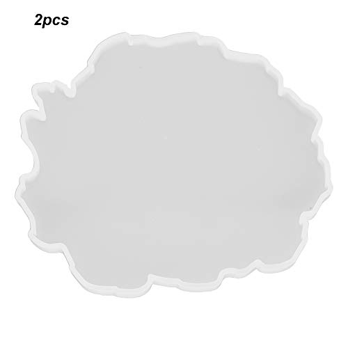 Silikonform -Kit für Handwerk, Unibody -Formen, Einfache Deparieren und Reinigung, Haltbares Material, 4 Formen, Silizium Untersetzer, Breite Anwendungen, mit Unregelmäßigem Silikon (Form 2) von BAOFUYA