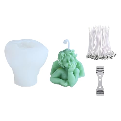 BAOHUAHU gießformen silikon, silikonformen gießformen, kerzen selber machen set, 3D DIY Silikonform Kerzengießform und Dochtset, Dochthalter BAOHUAHU gießformen silikon, silikonformen gießformen, kerzen selber machen set, 3D DIY Silikonform Kerzengießform und Dochtset, Dochthalter von BAOHUAHU