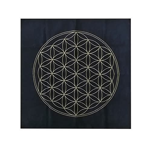 BAOK Altar Hexerei Tarottuch – langlebiges Blume des Lebens Tuch | Himmlisches Tarot-Deck quadratische Ausbreitung Tischdecke spirituelle Tischdecke Heimdekoration 50,8 x 50,8 cm Heiliges Tuch BAOK Altar Hexerei Tarottuch – langlebiges Blume des Lebens Tuch | Himmlisches Tarot-Deck quadratische Ausbreitung Tischdecke spirituelle Tischdecke Heimdekoration 50,8 x 50,8 cm Heiliges Tuch von BAOK