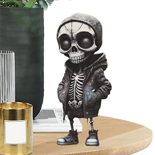 BAOK Skelett-Statue, stehendes Skelett-Dekoration, Totenkopf-Auto-Ornament, -Punk-Dekoration, Horror-Requisiten für LKW, Schreibtisch, Halloween BAOK Skelett-Statue, stehendes Skelett-Dekoration, Totenkopf-Auto-Ornament, -Punk-Dekoration, Horror-Requisiten für LKW, Schreibtisch, Halloween von BAOK