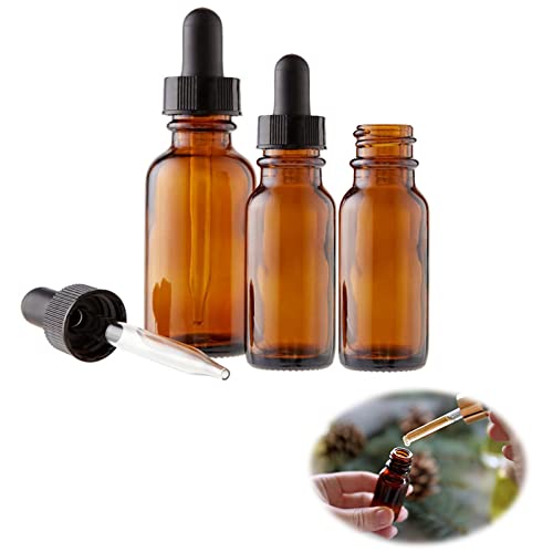 Pipettenflasche,3pcs Tropfflasche Braunglasflaschen,Apothekerflasche Braunglas,Braunglasflasche,Pipette Bottles,Brown Glass Bottles,Perfume Bottle With Dropper,für Ätherische Öl,Parfümöle,Düfte von BAOSROY