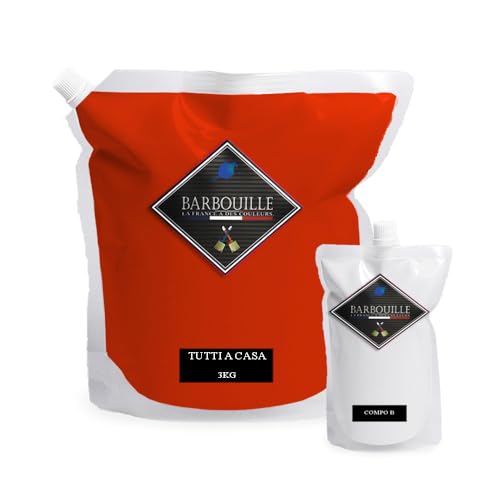 BARBOUILLE Bar-Resine: 2-Komponenten-Epoxidharz, wasserabweisend, für Fliesen, Schwäche, Laminat, PVC, etc. – 3 kg matt – 30 m² – Rot & Rosa – Tutti a Casa BARBOUILLE Bar-Resine: 2-Komponenten-Epoxidharz, wasserabweisend, für Fliesen, Schwäche, Laminat, PVC, etc. – 3 kg matt – 30 m² – Rot & Rosa – Tutti a Casa von BARBOUILLE