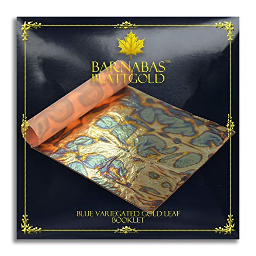 Barnabas Schattiertes Blattgold - Blau, 14 X 14cm, 25 Blätter in Blattsammlung Barnabas Schattiertes Blattgold - Blau, 14 X 14cm, 25 Blätter in Blattsammlung von BARNABAS BLATTGOLD