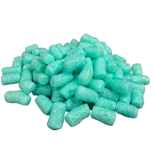 60 l Verpackungschips grün Füllmaterial natürlich abbaubare Polsterchips aus Maisstärke - Füllmaterial für umweltfreundliches Verpacken - Verpackungschips biologisch abbaubar (grün, 60 L) von BAS